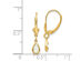Natural Opal Drop Dangle Earrings 1/2 Carat (ctw) in 14K Yellow Gold