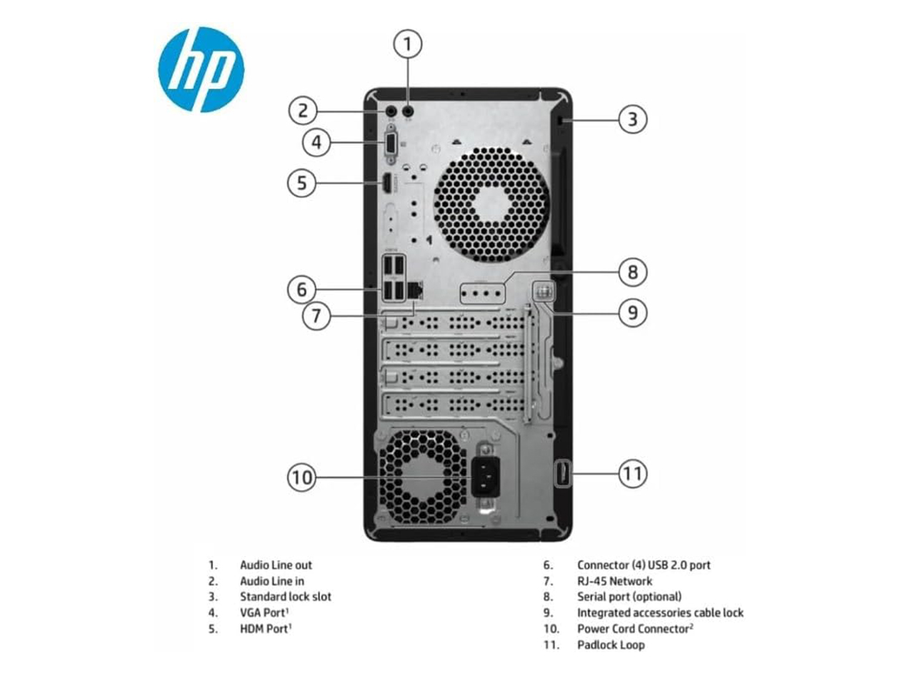 HP M01-F300 Desktop (2023) 12GB 512GB SSD Core i5-13400 2.5GHz WIN11H (Refurbished)