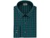 Kenneth Cole Reaction Men's All Day Flex Slim-Fit Performance Stretch Check Dress Shirt Greeen Size 14-32-33