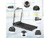 3HP Folding Treadmill Compact Walking Jogging Machine W/Touch Screen APP Control - Black