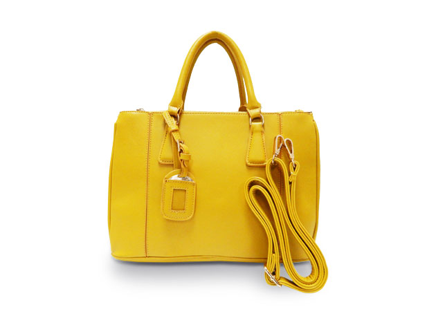 Ronella Lucci Luxury Satchel Handbag (Yellow)