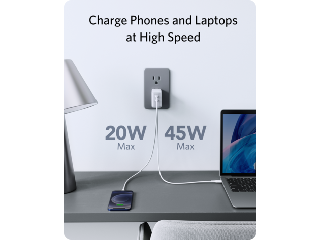 Anker 726 Charger (Nano II 65W) White