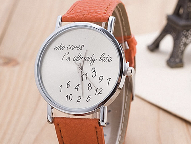 Fashionably Late Watch (Orange)