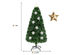 5 Foot Pre-Lit Artificial Christmas Tree w/ Multicolor Light Snowflakes