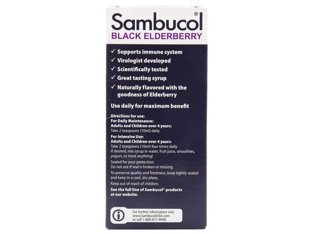 Sambucol - Black Elderberry Original Formula Liquid - 7.8 fl. oz.