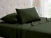 4-Piece Bamboo Blend Waffle Hem Sheet Set (Hunter Green/King)