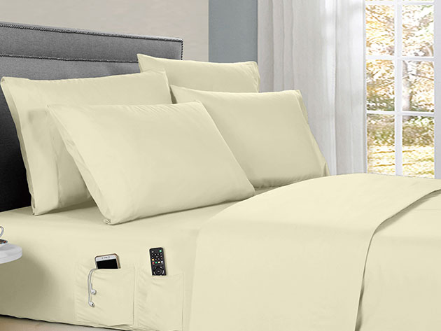 Kathy Ireland 6-Piece Smart Sheet Set (Ivory/Full)