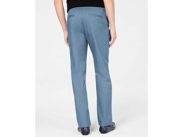 Alfani Men's AlfaTech Classic Fit Chino Pants Blue Size 36x32