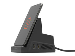 PowerHub: Multi-Port, Dual Outlet, & Wireless Charging Station
