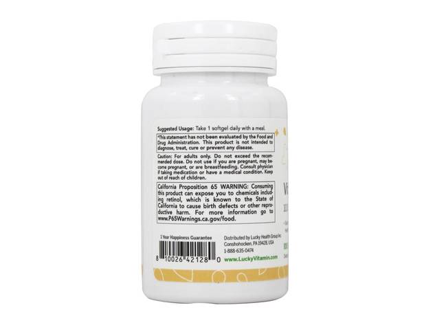 LuckyVitamin - Vitamin A 10000 IU - 100 Softgels