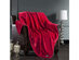 Spyder Flannel Ultra Plush Throw Blanket Interwoven Strength - Oversized Throw 50"x70" Red