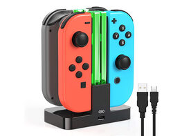 Switch Joy-Con Charging Dock with LED Indicator Lights