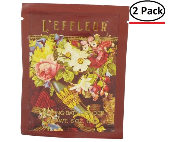 L'EFFLEUR by Coty Foaming Bath Powder .5 oz for Women (Package of 2)