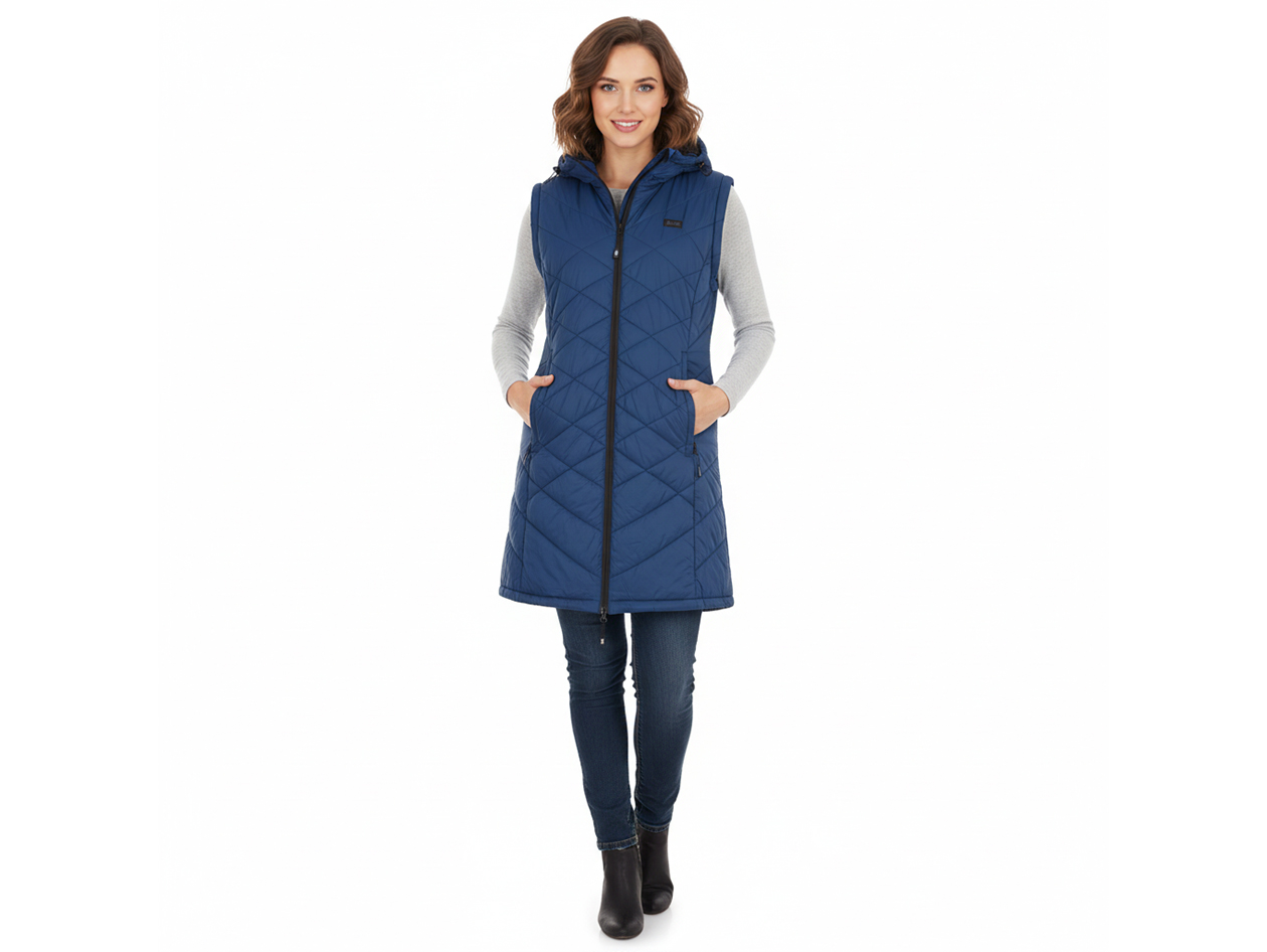 Women's Helios Hybrid Heated Coat (Navy/Small)