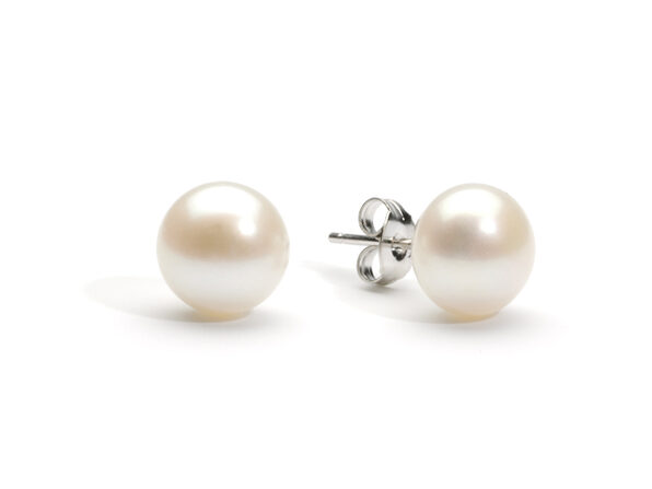 White Freshwater Pearl Stud Earrings Joyus White Freshwater Pearl Stud Earrings Joyus