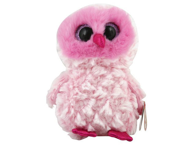 TY Beanie Boos Twiggy Owl Reg Plush Stuffed Animal Collectible Toy, Glad to Have a Friendship with You, Pink