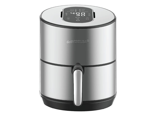 GoWISE USA® 8-in-1 Programmable 4.6QT Stainless Electric Air Fryer