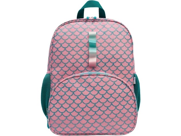 Crckt 16.25 inch Kids' Polyester Backpack, Mermaid Scale, For Girl's, Size: Small, Pink