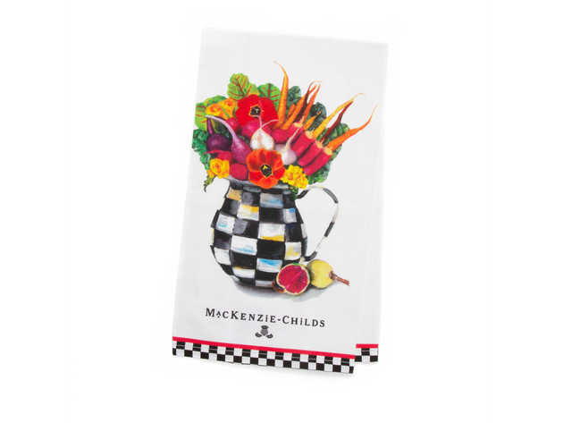 MacKenzie-Childs Vegetable Bouquet Dish Towel 26" x 18"