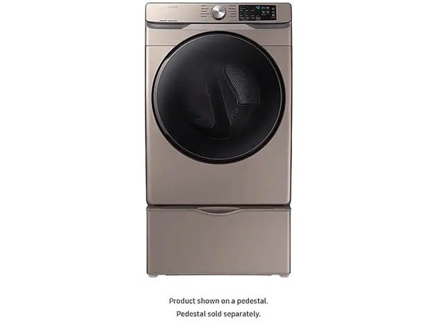 Samsung DVE45R6100C 7.5 Cu. Ft. Champagne Electric Dryer with Steam Sanitize+