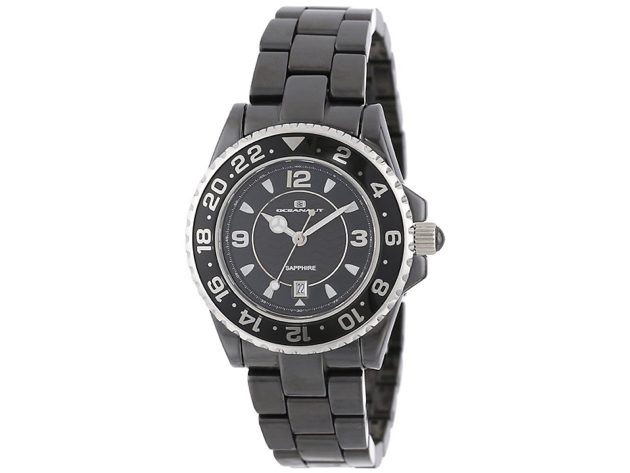 Oceanaut Women's Ceramic Black Dial Watch - CN1C2601