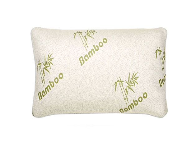 Queen Bamboo Shredded Memory Foam Pillows Size Hypoallergenic Cooling 2 Pack 