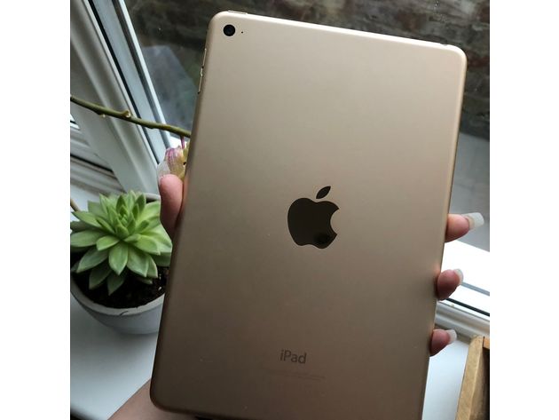 Apple iPad Mini 4 (2015) 128GB WiFi Gold (Refurbished) & Accessories Bundle