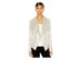 Bar III Women's Flyaway Faux-Leather Jacket Beige Size Medium