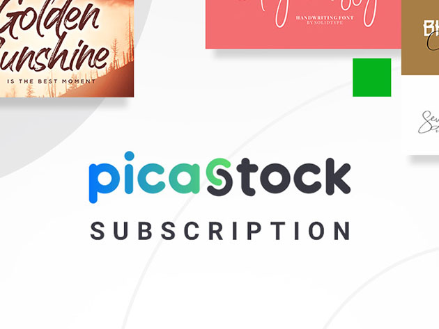 PicaStock Premium Fonts & Graphics: Lifetime Subscription