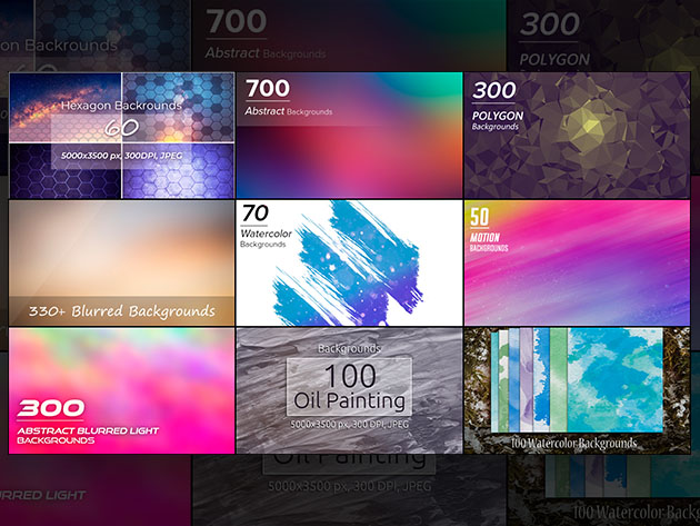 7700+ High-Resolution Backgrounds Bundle: Lifetime Subscription