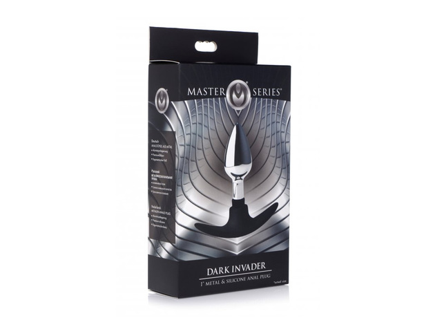 Dark Invader Metal & Silicone Anal Plug | StackSocial