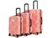Essence 3 Piece Expandable Luggage Set Pink Lace