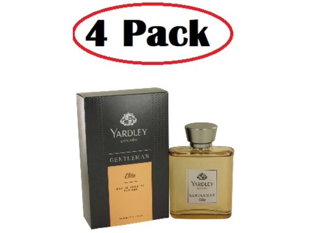 4 Pack of Yardley Gentleman Elite by Yardley London Eau DE Toilette Spray 3.4 oz
