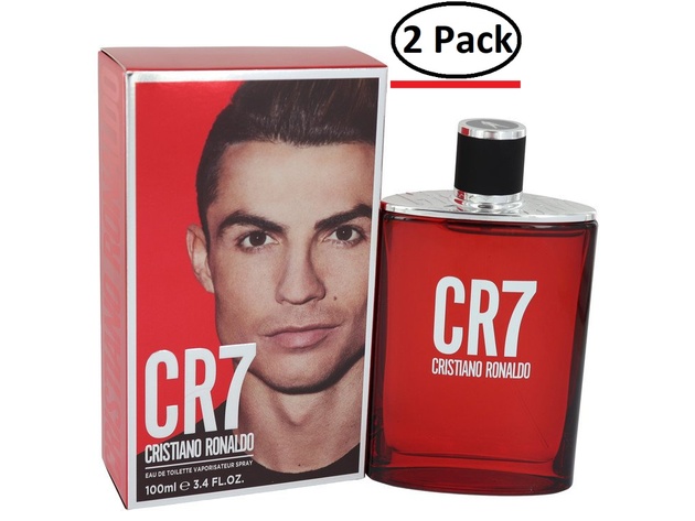 Cristiano Ronaldo CR7 by Cristiano Ronaldo Eau De Toilette Spray 3.4 oz for Men (Package of 2)