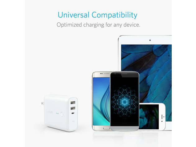 Anker PowerCore Fusion 5000mAh 2-in-1 Hybrid Charger White