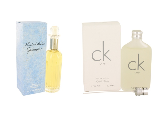 Gift set  SPLENDOR by Elizabeth Arden Eau De Parfum Spray 4.2 oz And  CK ONE EDT Pour/Spray (Unisex) 1.7 oz