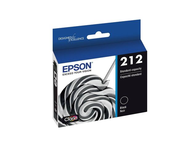 Epson 212 Model T212120-CP High-Quality Fast Long Lasting Drying Single Ink Cartridge, Black (New Open Box)