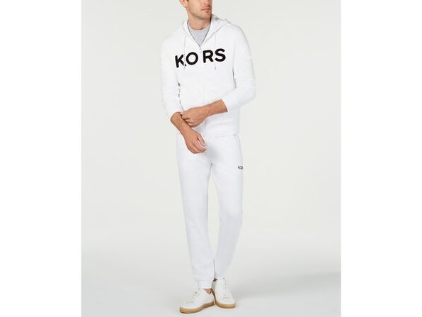 michael kors men's logo fleece jogger pants