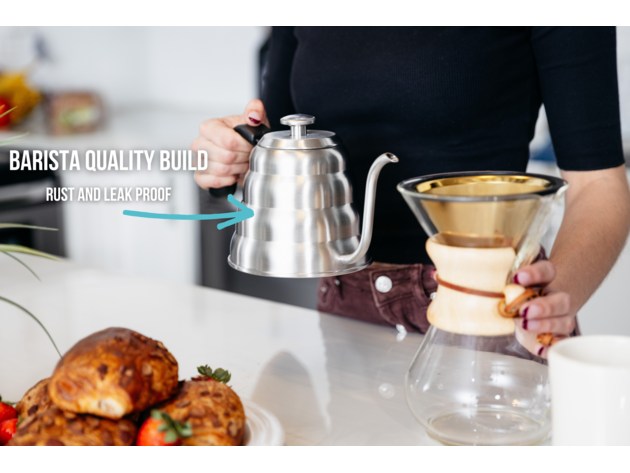 Pour Over Gooseneck Coffee Kettle with Thermometer