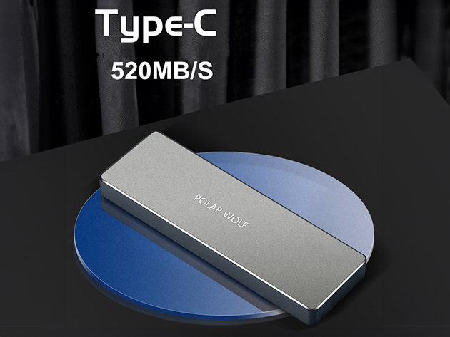 Polar Wolf Aluminum Ultra Portable External SSD (1TB)