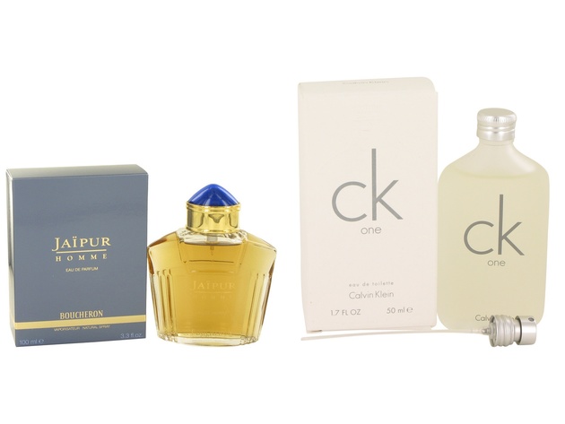 Gift set  Jaipur by Boucheron Eau De Parfum Spray 3.4 oz And  CK ONE EDT Pour/Spray (Unisex) 1.7 oz