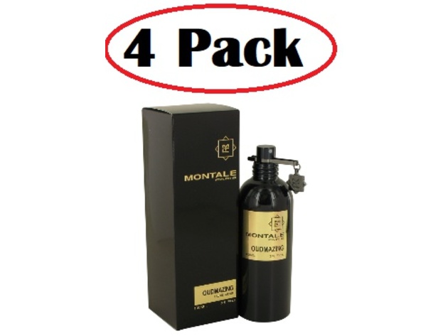 4 Pack of Montale Oudmazing by Montale Eau De Parfum Spray 3.4 oz