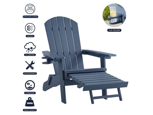 Cal Adirondack Chair Navy Blue