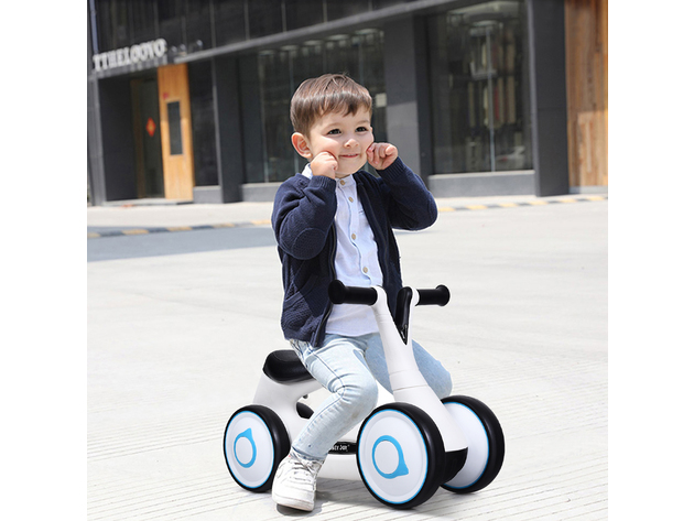 Honey Joy Baby Balance Bike Bicycle Mini Children Walker Toddler Toys Rides No-Pedal BluePink - White