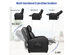 Costway Electric Modern  Massage Recliner Sofa Chair Lounge with Remote Control - Black