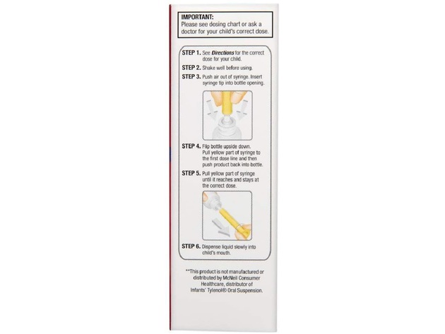 Rite Aid Infants Fever Reducer and Pain Reliever Oral Suspension, Grape Flavor, 2 Fluid Ounces