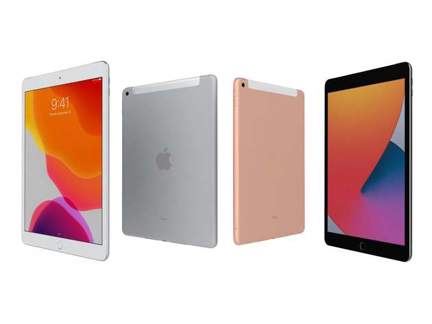 Apple iPad 8th Gen 10.2" (2020), 32GB, WiFi & Cellular Unlocked, Gold (Refurbished)