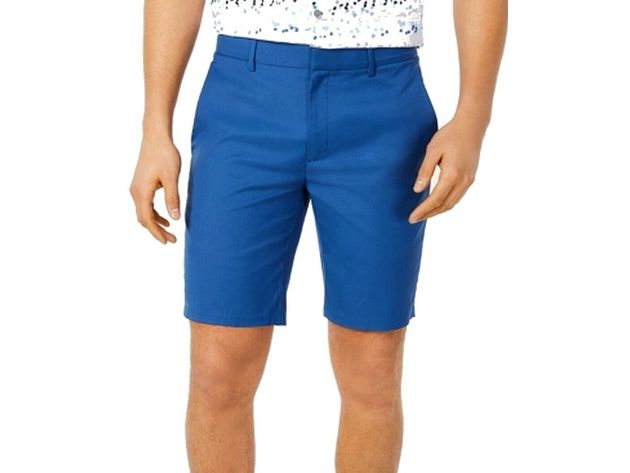 Alfani Men's AlfaTech Stretch Waistband 9" Shorts Dark Blue Size 34