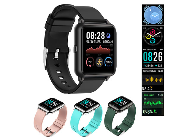 OXITEMP Smart Watch with Live Oximeter (Teal)