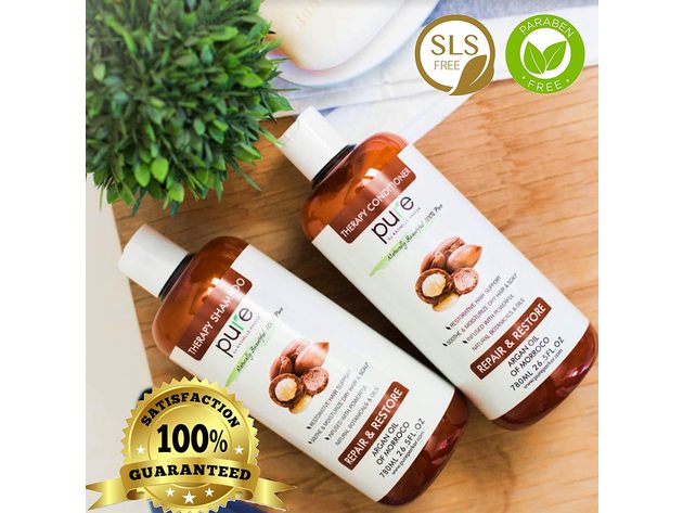 Argan Oil Shampoo and Conditioner Set. 2 Bottles 26.5 oz each